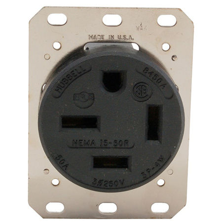 HUBBELL Receptacle (250V, 50A) 8450A